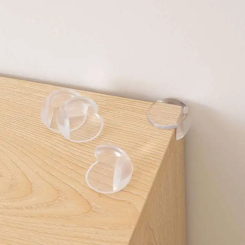 

4Pcs Transparent Small Safe Corner Protector Baby Silicone Safety Edge Guards Children Anticollision Protection Cover Angle Pads