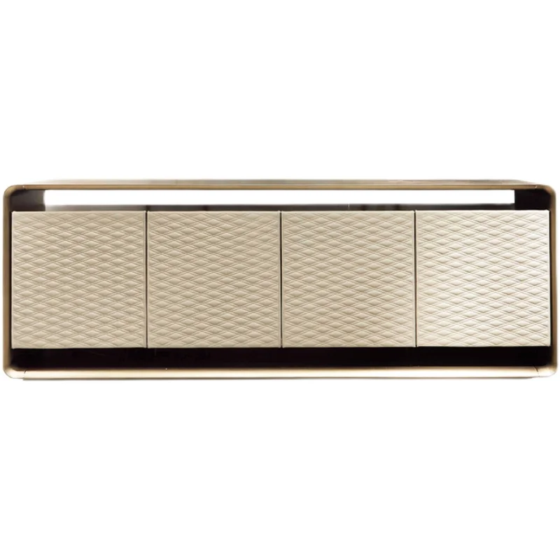 

Italian light luxury high-end dining side cabinet, luxury simple tea cabinet, restaurant cabinet against the wall, household