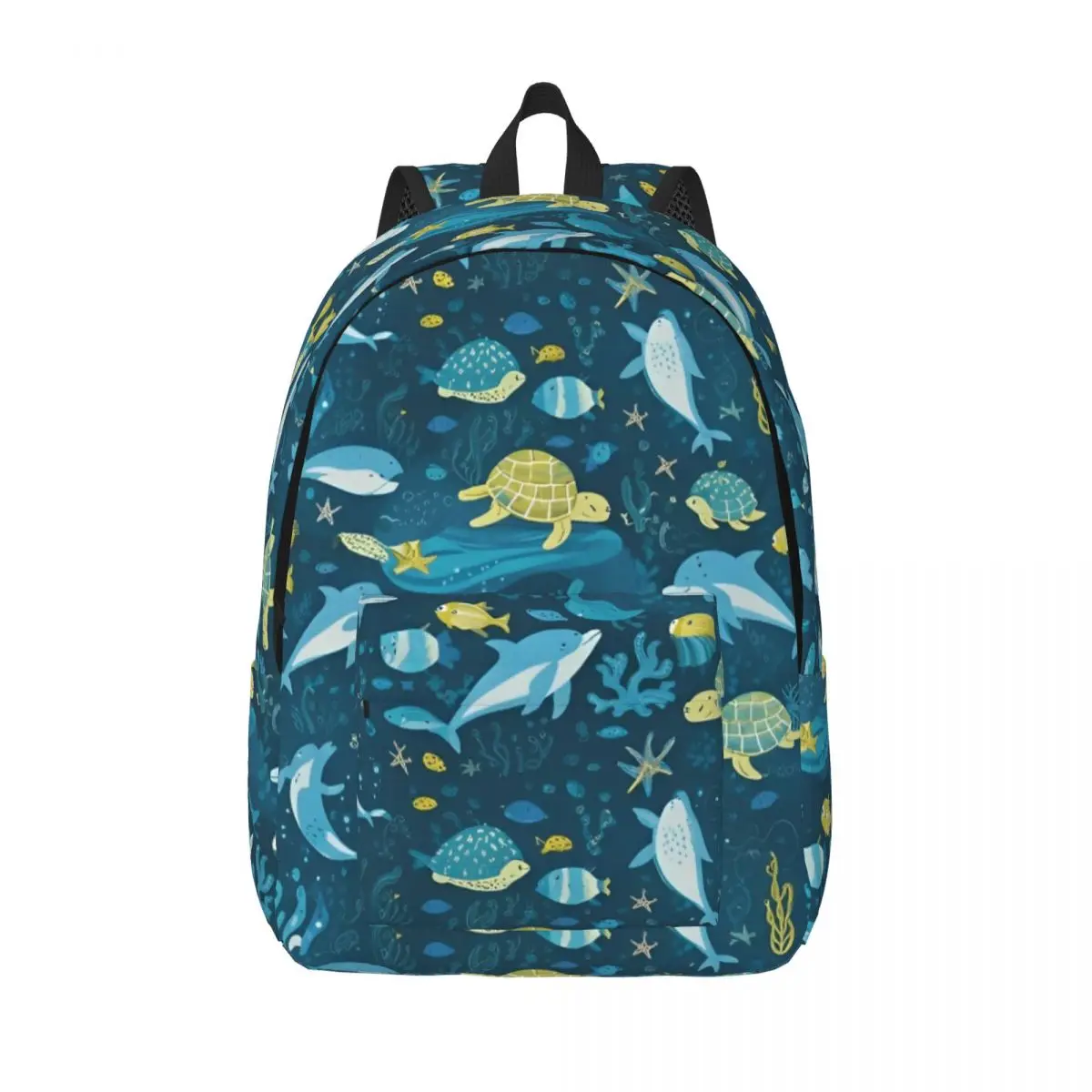 

Dreamy Glow Enchanting Underwater Fashion Backpack Gift High School Work Starry Whale Sharks Daypack Laptop Canvas Bags