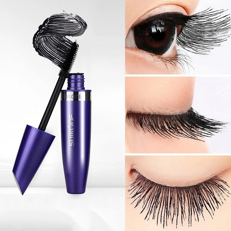 Mascara Verlenging Zwarte Wimper Wimper Verlenging Wimpers Borstel Schoonheid Make-Up Langdragende Mascara Make-Up Oog