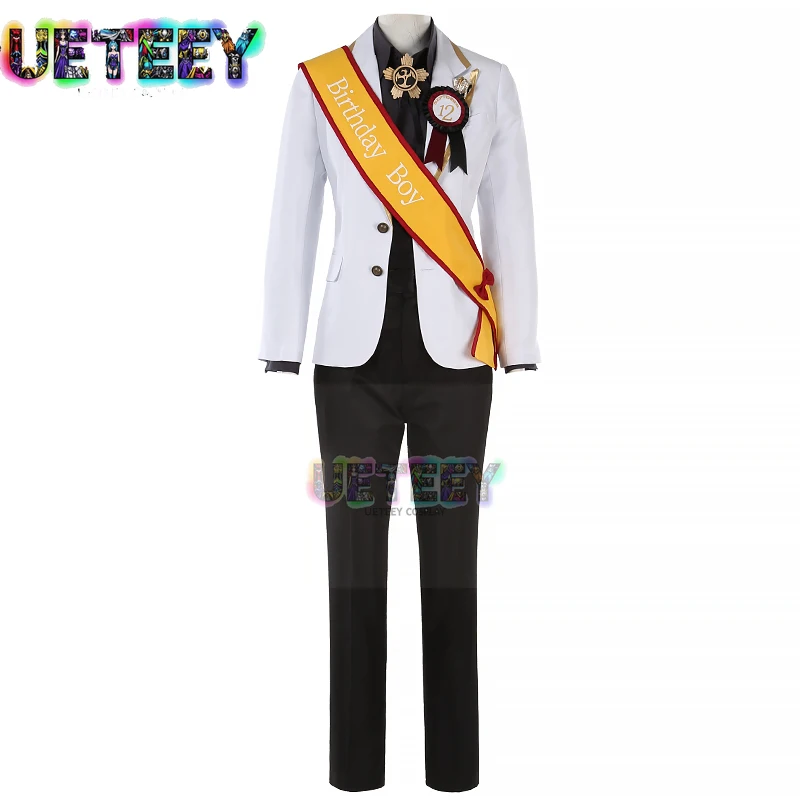 UETEEY COS Twisted Wonderland Jamil Ace Birthday Suit Cosplay Costume Set Halloween Anime Set Custom Size view 5