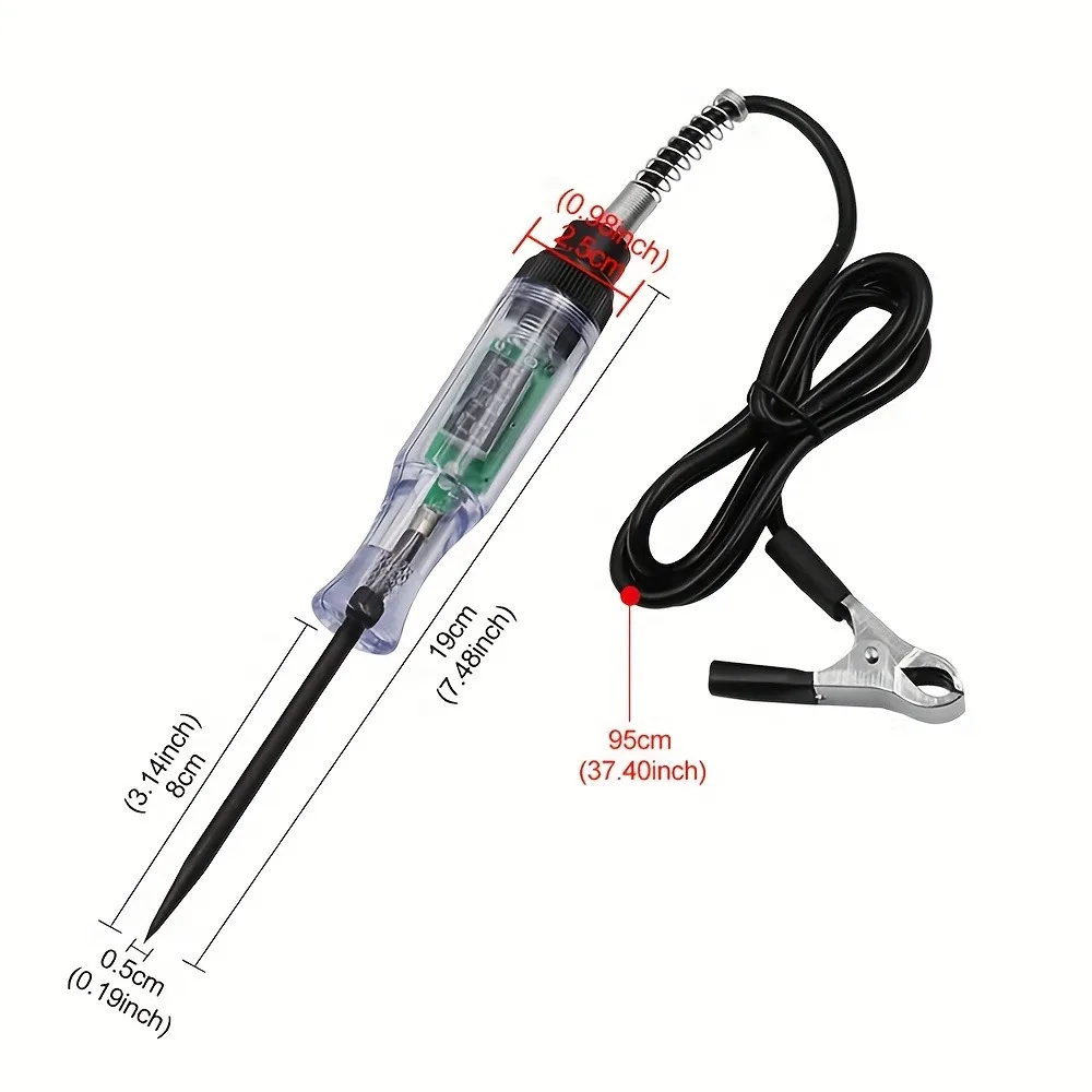 Automotive Voltage Detection Pen Automotive Fault Repair Circuit Tester Digital Backlight Automotive Fuse Diagnostic Probe Test