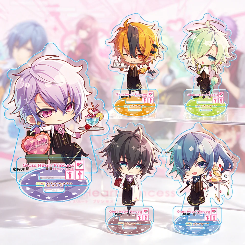 Glass Heart Princess Tenma Asahina Shinnosuke Masaki Yukito Karasuma Kanata Hoshino Gai Doumyouji Chibi Stand Acrylic Keychain