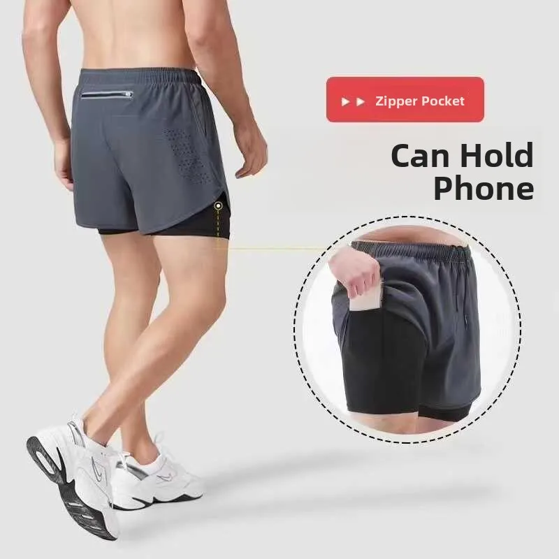 

Men's Running orts Thin Qui Dry Breathable Tee-quarter Length Casual Pants for Work out Summer Youth Faion Sle