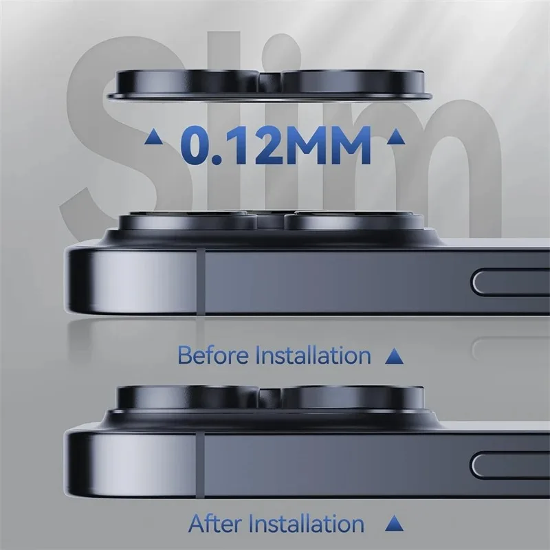 2PCS Metal Camera Lens Glass Protector for IPhone 15 14 13 Pro Max Plus 12 Mini 15Pro Tempered Glass Lens Back Cover Accessories - view 4
