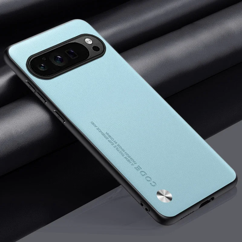 Luxuriöse Leder-Handyhülle für Google Pixel 10A 10 11 XL 9A 9 Pro 8Pro 7 6 Pro 8A 7A 5A 4 Schlichte Hautfreundliche Stoßfeste Weiche Rückseiten-Abdeckung