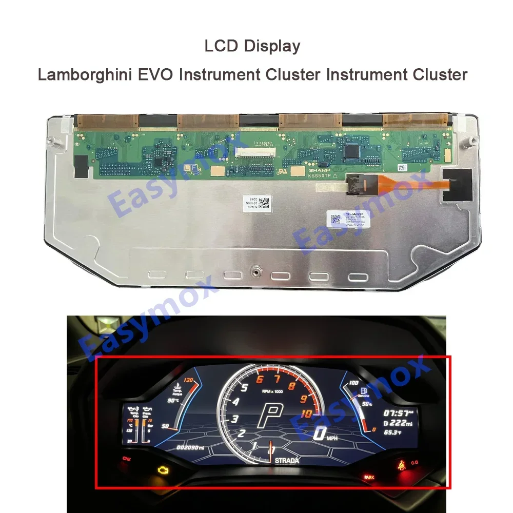 LQ123M5LZ018 12.3inch LAMBORGHINI HURACAN Speedometer 14-22 LP610-4 4T0920900B Mclaren 540 570 720S Instrument Cluster Screen