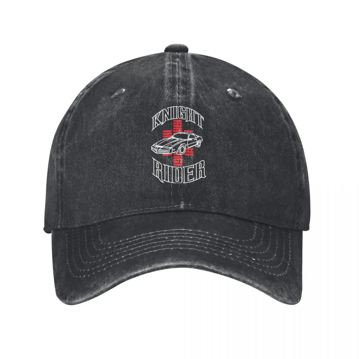 Knight Rider 82 Men Women Baseball Cap KITT Distressed Washed Hats Cap Classic Outdoor Running Golf Snapback Cap
