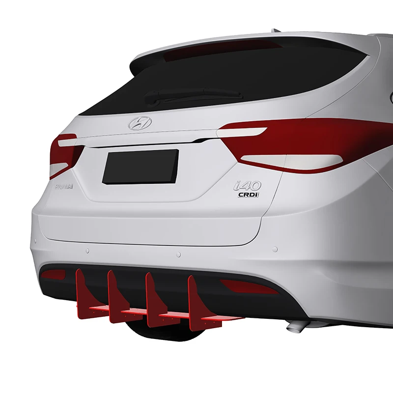 

Fit Hyundai i40 Wagon 2012--2019 Year Rear Diffuser Bumper Lips Spoiler Splitter Body Kit Accessories