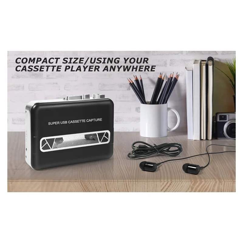 【مخزون محدود!】محول كاسيت USB فائق إلى MP3 ترقية شريط كاسيت USB إلى مشغل موسيقى الأقراص المضغوطة لالتقاط الصوت