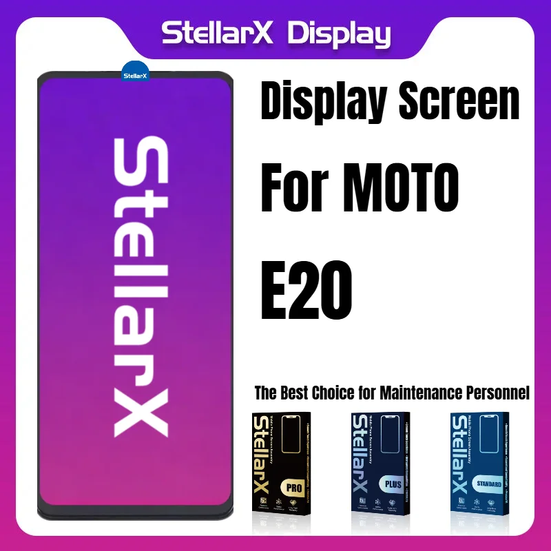 

Дисплей StellarX 6.5 дюймов для Motorola Moto E20, TFT LCD с широким цветовым охватом, стандартный цветовой охват IPS TFT