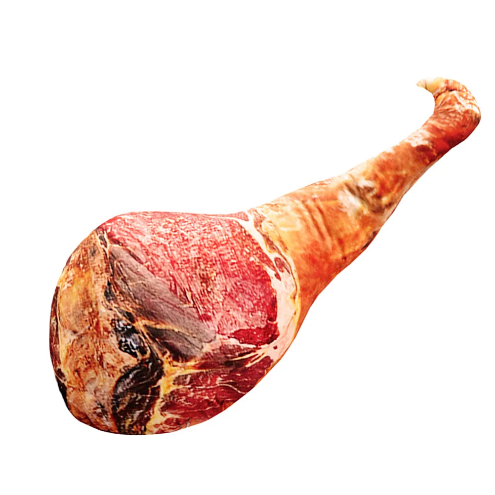 50Cm Simulated Ham Pillow Funny Creative Stuffed Food Cushion For Car Office With High Quality Pp Cotton Sofa Throw Pillow