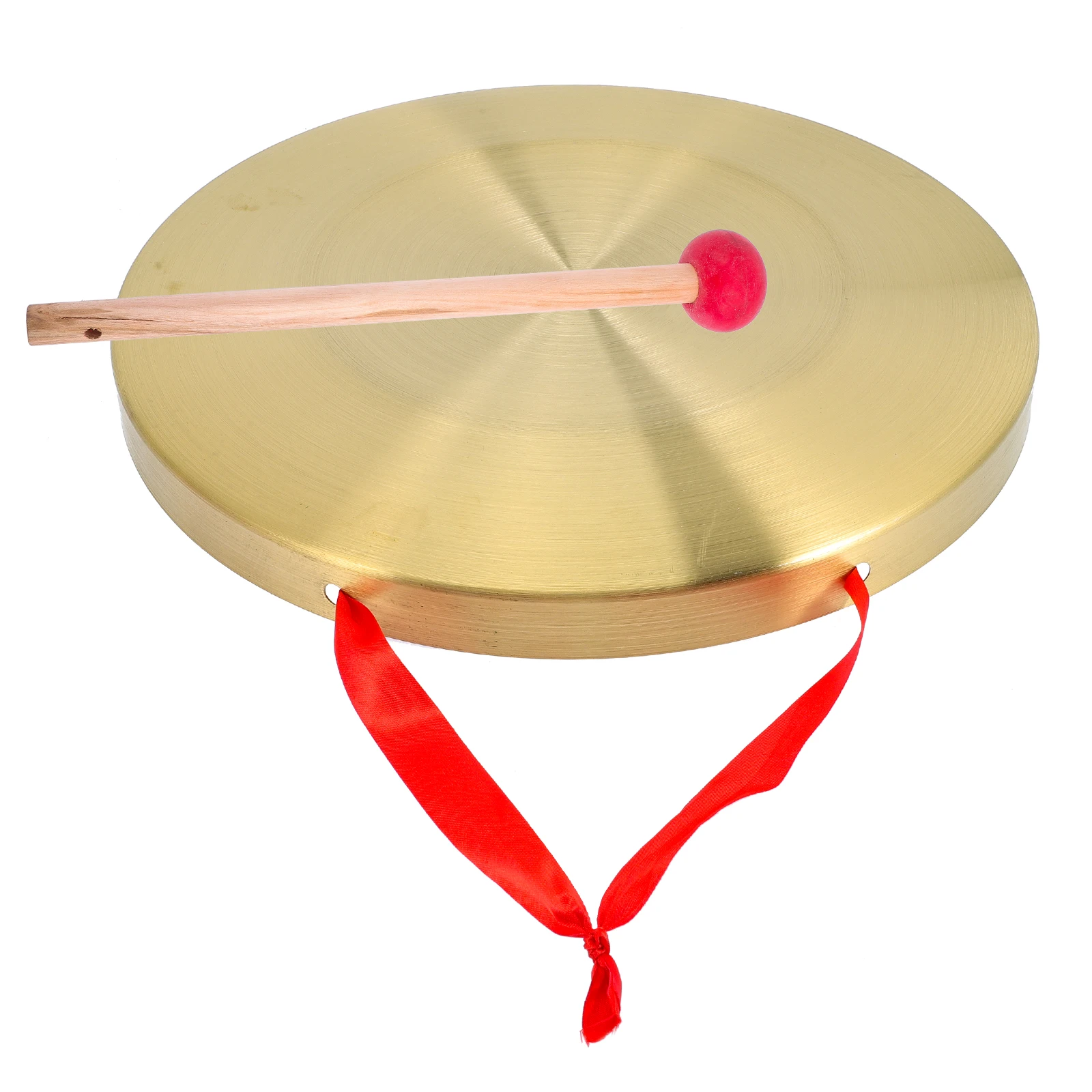 

Copper Gong Tiger Gong Instrument Loud Clear Sound Traditional Brass Percussion Gongs Small Hammer Anti Flood Warning
