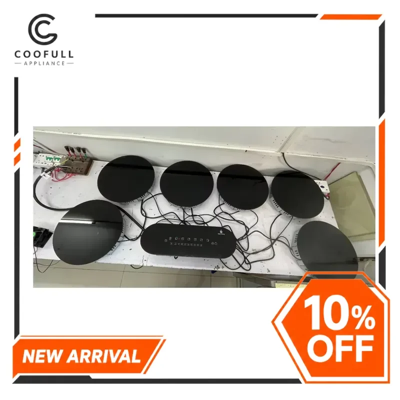 for Induction Cooktop 6 Burner Built In Invisible Touch Control Electric Stove Kitchen Hotel Home Cooking Hob Appliance