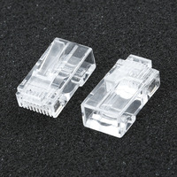 Network Connector Plugs Parts Strong Plasticity 8P8C Replacement Transparent Networking 50Pcs CAT6 Cable Clip Hub