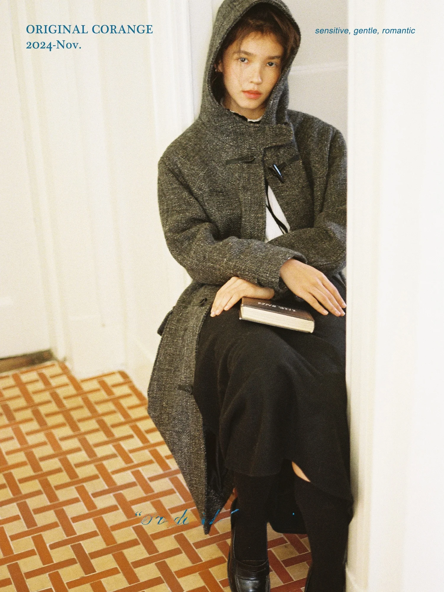 

Пальто Corange S Academy: Теплое классическое шерстяное пальто на пуговицах, винтажное, для повседневной носки, свободного кроя, с длинными рукавами и капюшоном