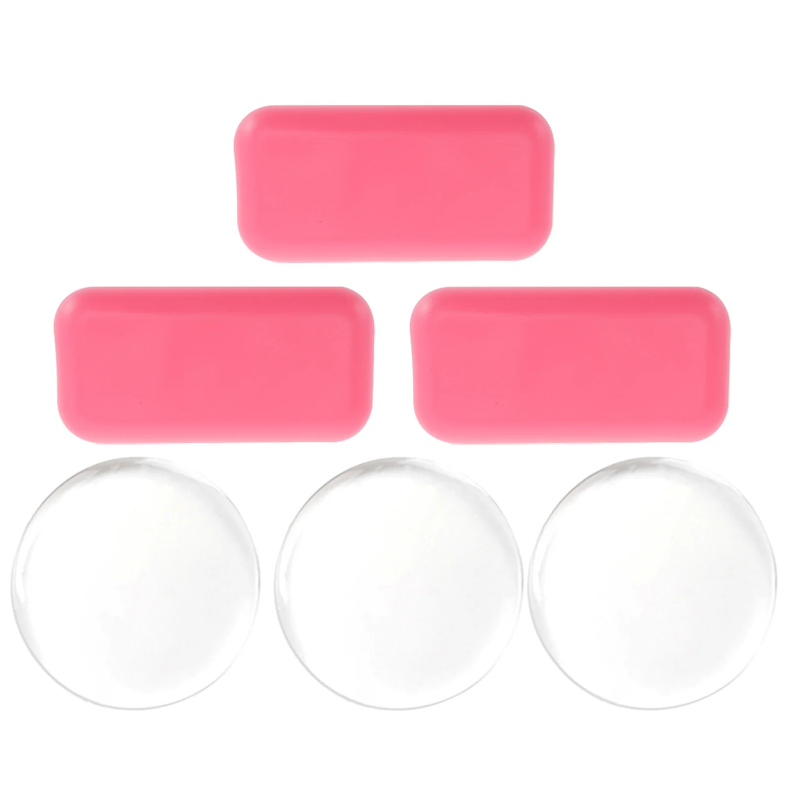 6Pcs Silicone Eyelash Holder Pads Multi Shape Lash Extension Tools Reusable False Lash Trays for Smooth Grafting Salon Or