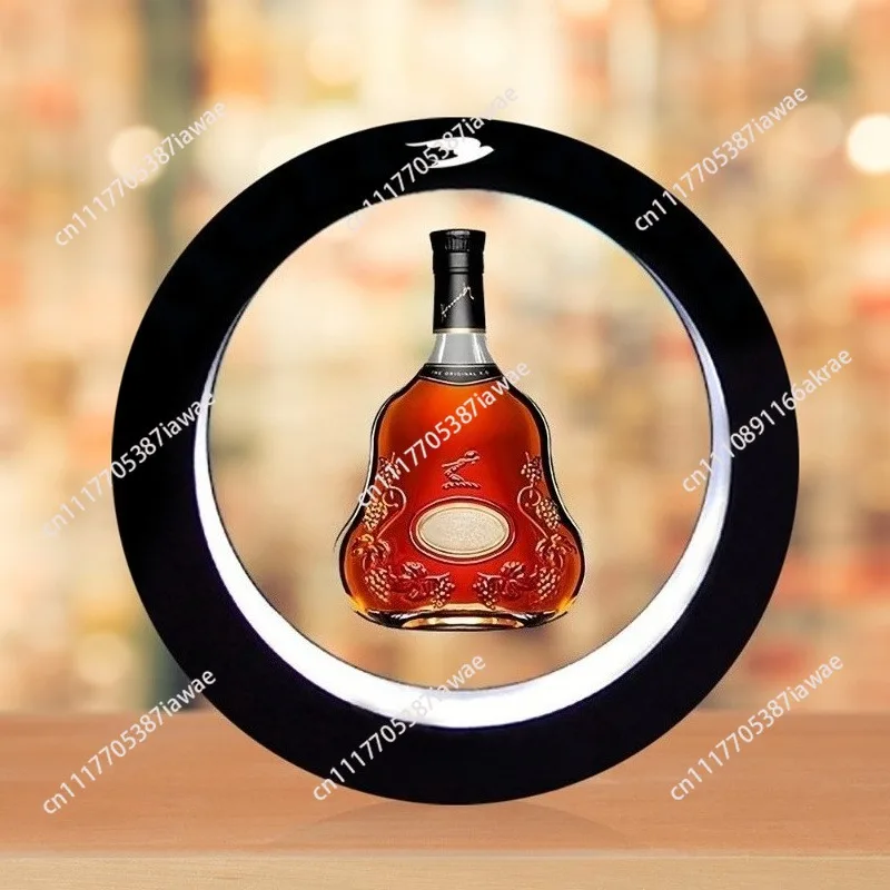 Magnetic levitation ornament Baijiu foreign wine bar counter exhibition counter window magnetic advertising display stand