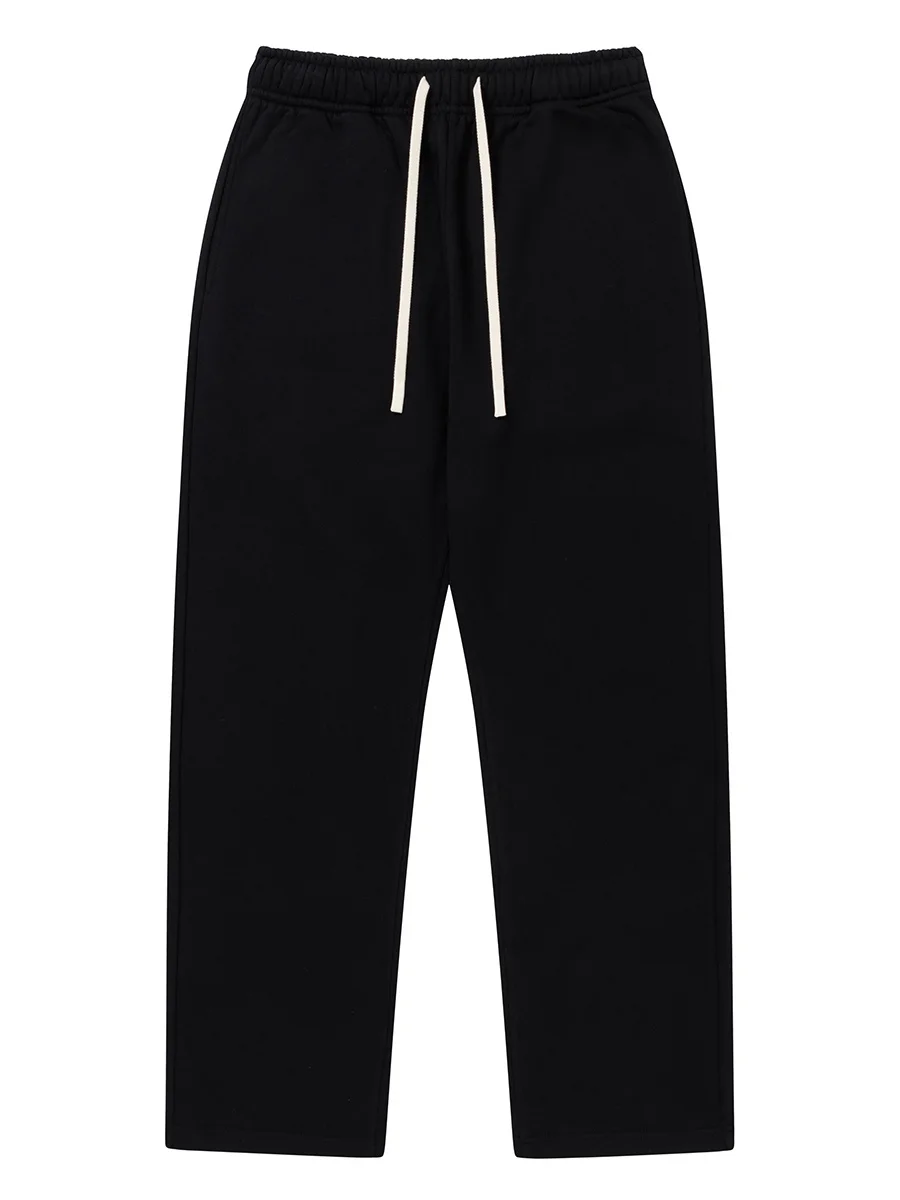 

Basic Men's Sweatpants Straight Leg Loose Fit Waed Long Pants Casual Versatile Spring Autumn Trendy Comfortable Cotton Poly...