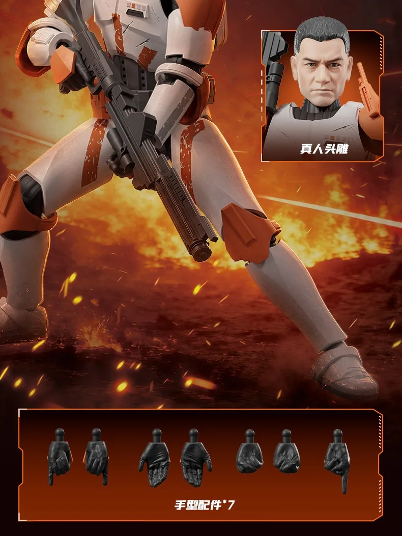 BLOKEES Neue Star Wars Bausatz-Figuren Beyond Edition Klon-Kommandant Cody Obi Wan Kenobi Montagemodell Ornament Spielzeug Geschenk – Detail 5