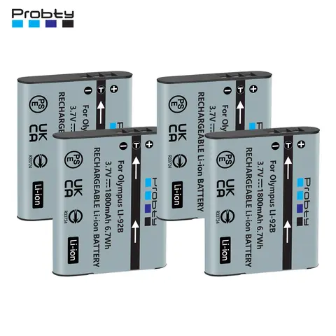 DB-110 LI-90B LI-92B batería para cámara Olympus Tough TG-1 TG-2 TG-3 rojo TG-6 TG-4 TG-5 SH-1 SH-50 SH-60 XZ-2 SP-100EE