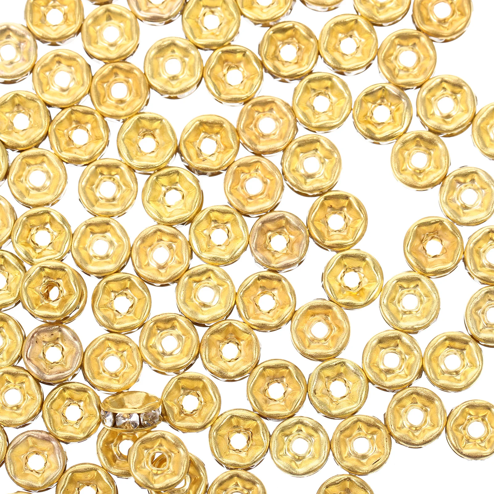 200 قطعة من خرز سبائك حجر الراين عالي الجودة لمستلزمات صناعة المجوهرات اليدوية ذاتية الصنع خرز فضفاض يمكنك صنعه بنفسك #2