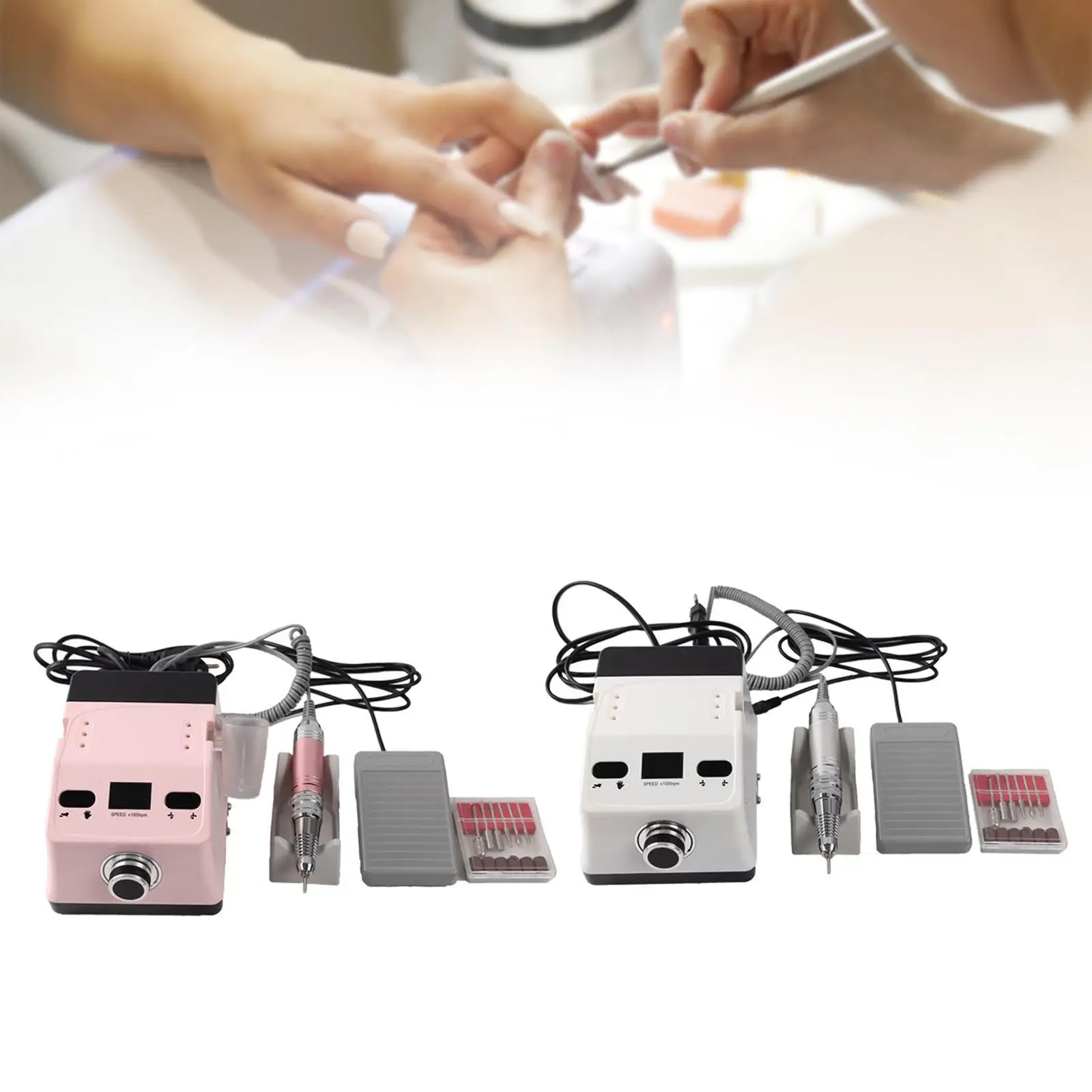 Elektrische nagelboorset 30.000 RPM nagelvijlset Salon Gebruik manicure pedicure voor schuren