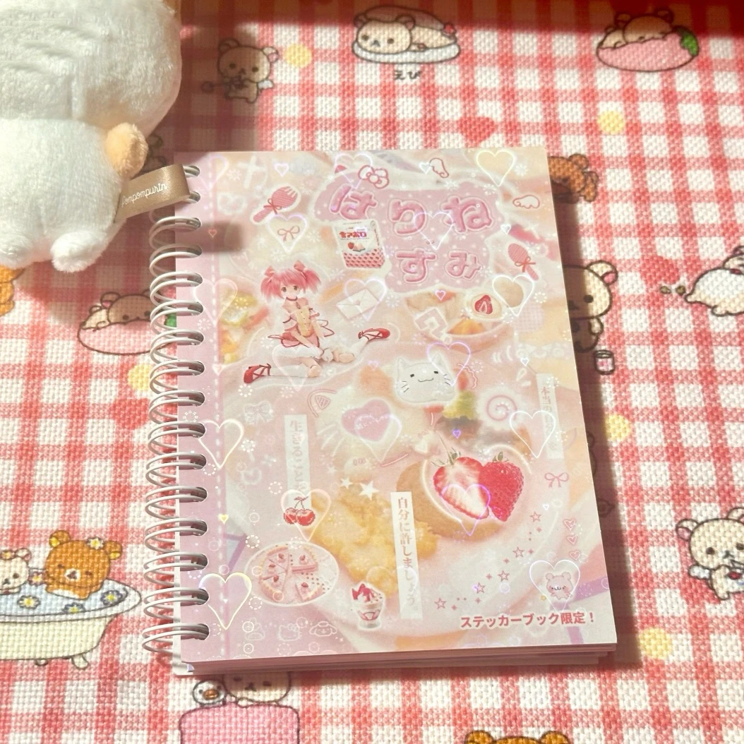 Cute Gift Stickers Ins Pink Japanese Paper Cut Movie Stickers Book Girl Diary Phone Case DIY Scrapbook Decorative Stickers