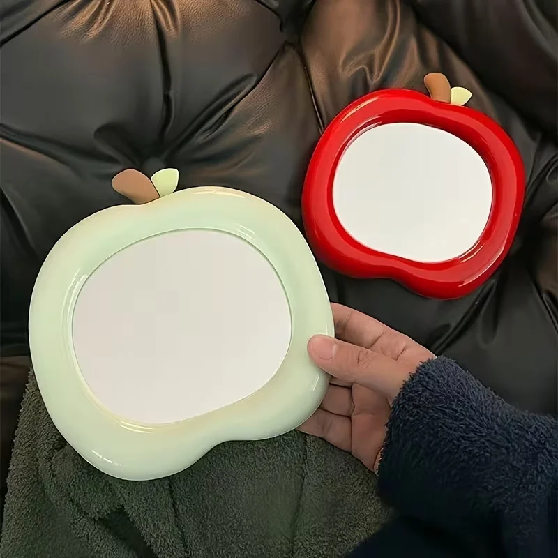 Zweifarbiger Apple 3D-Schminkspiegel für den Schreibtisch, stilvolles, niedliches Design, abgerundete Kanten, exquisite Detailarbeit – Detail 1