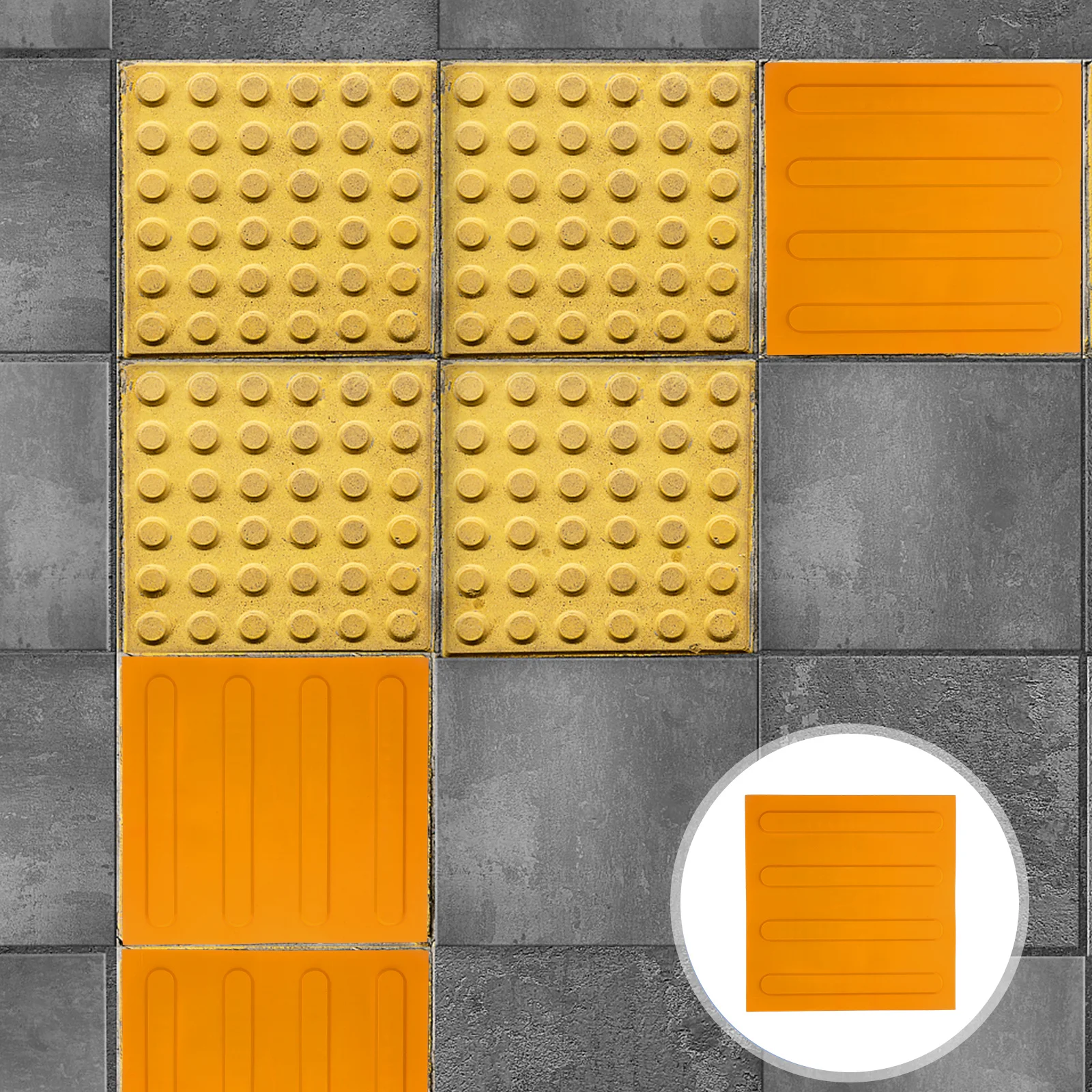 Blind Bricks Walkway Sidewalk PVC Durable Practical Long Use Easy Operate Peel Blind Strip New Look Road Floor Multifunctional