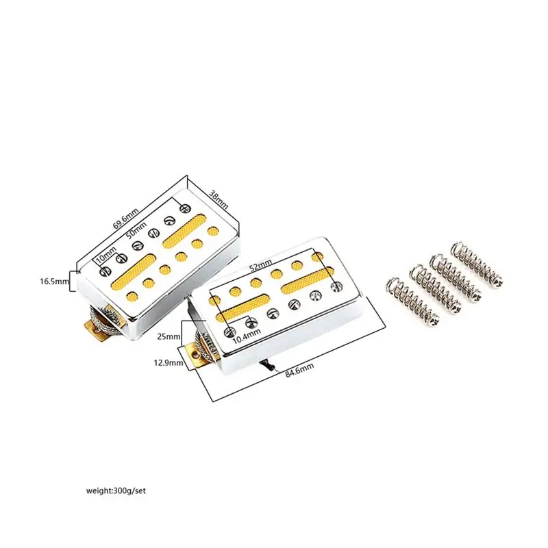 

Комплект гитарных звукоснимателей AA90 Alnico 5 (хамбакеры) для электрогитары: для звукоснимателей на гриф и бридж