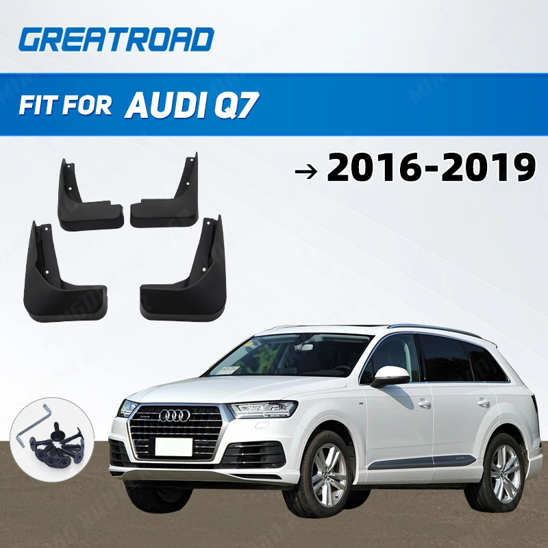 Front Rear Mud Flaps for Audi Q7 2016 2017 2018 2019 Car Fender Mudguards Splash Guards Mudflaps Accessories