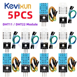 5PCS/DHT22 AM2302 DHT11/DHT22  Digital Temperature Humidity Sensor Module Board For Arduino Ultra-low Power High Precision