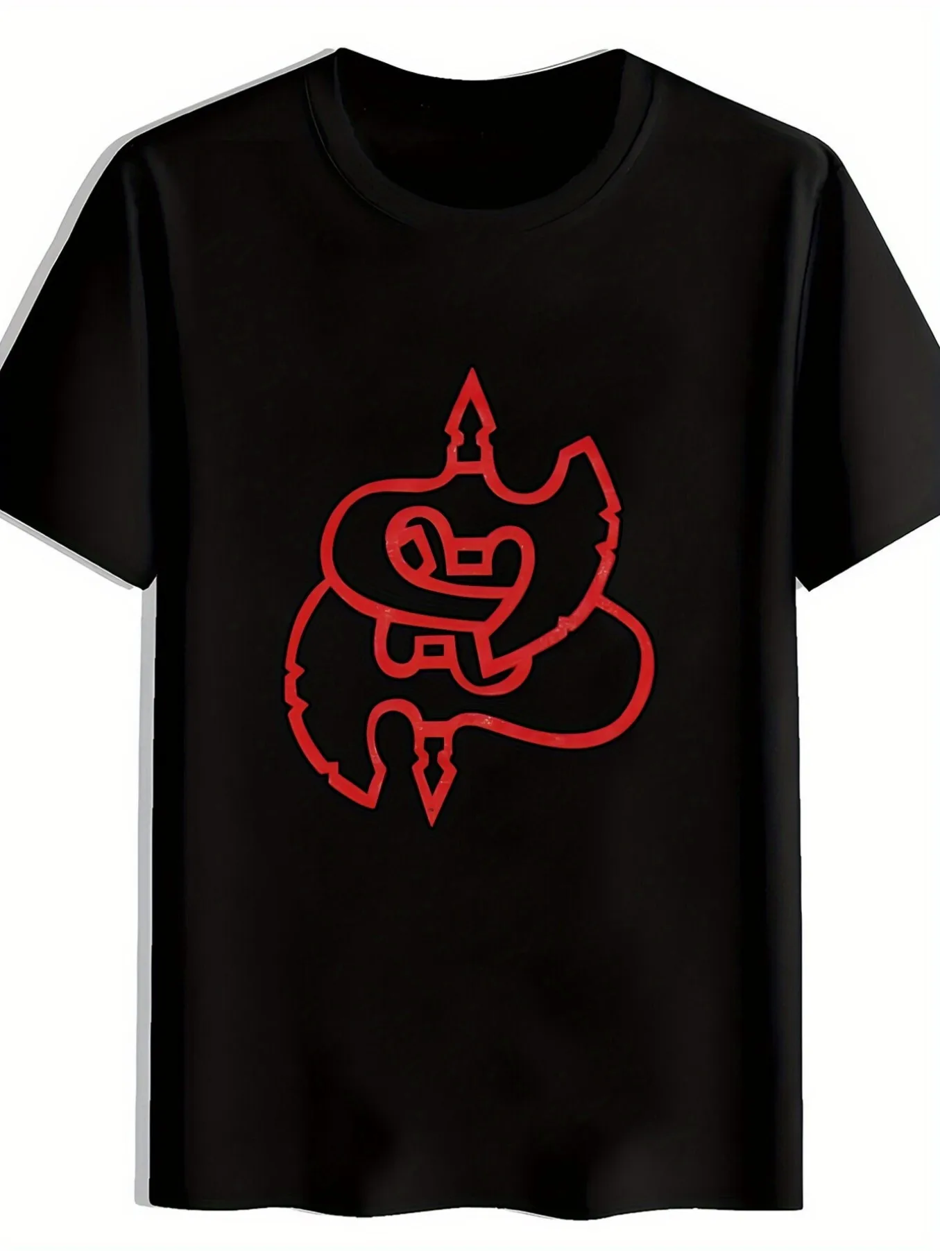 

Top Pick Local Men's Pattern T-Shirt - Bold Red Triangle Print