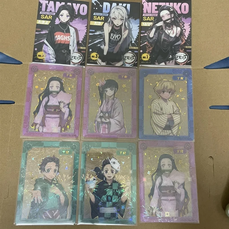 

Anime Demon Slayer SAR TR Cards Kamado Nezuko Agatsuma Zenitsu Collection Cards Christmas Birthday Gifts Children's Toys