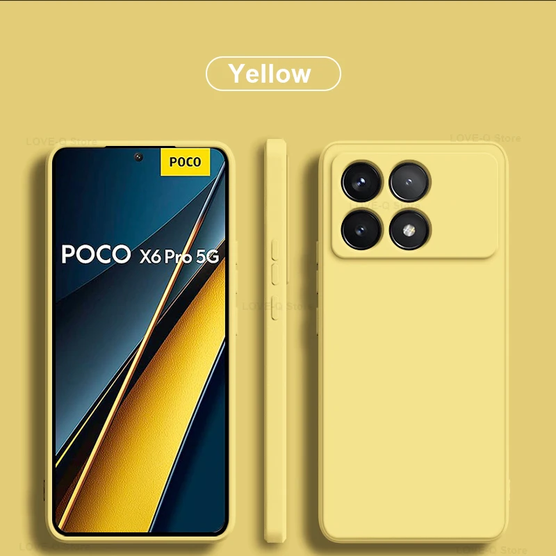 Poco X6 Pro Hülle, flüssiges Silikon, stoßfeste Handyhüllen für Xiaomi Poco X6 Pro Poco X6 Pro X6Pro Pocox6 Pro 5G, weiche TPU-Abdeckung – Detail 11