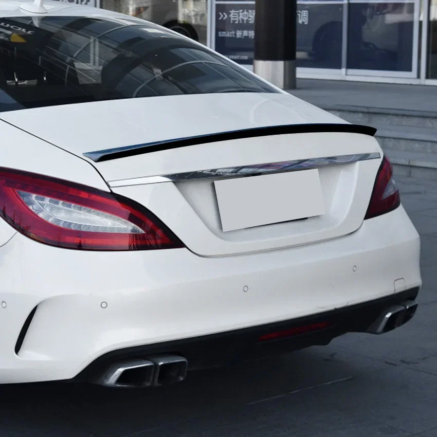For Mercedes Benz CLS Class W218 C218 CLS 220 250 350 400 500 63 Car Rear Trunk Spoiler Wing Tail Body Kits  2011-2017