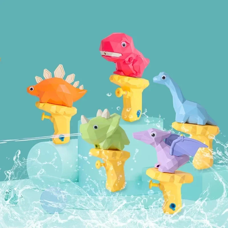 Cartoon Mini Water Gun Children Toy Dinosaur Water Spray Gun Summer Outdoor Beach Swimming Pool Water Toys for kids