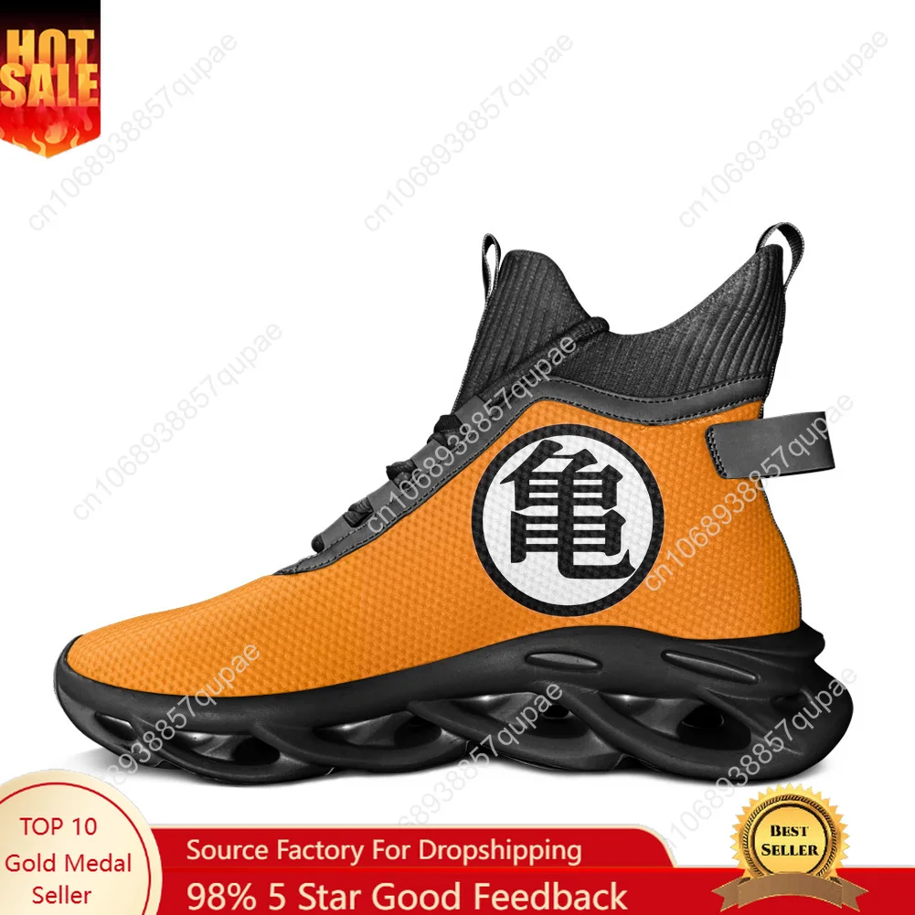 

Hot Dragon Master Goku High Top Sneakers Anime Men Women Teenager Sports Shoes Running Sneaker Lace Up Mesh Footwear Custom Shoe