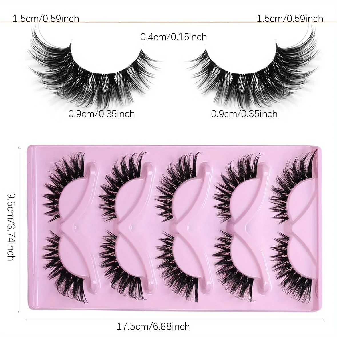 30 Paar Katzenaugen-Wimpern, künstliche Wimpern, natürliche lange Manga-Wimpern, geflügeltes Ende, verlängerte Wimpern, künstliche Wimpern, Make-up