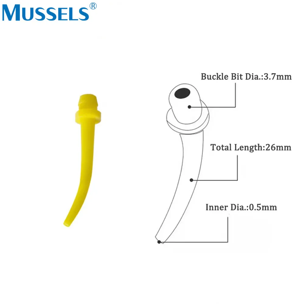 100 pçs pontas de mistura de impressão dental intra oral arma de borracha de silicone transportando cabeça de mistura bocais descartáveis materiais odontológicos