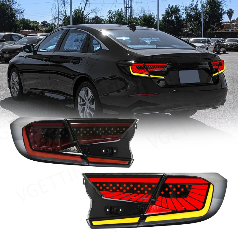 

Car Accessories Led Rear Bumper Turn Signal Reverse Driving Fog Tail Lamp Brake Light For Honda Accord 2018 2019 2020 2021