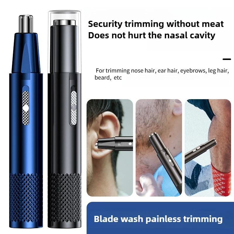 Nose Hair Trimmer USB Rechargeable Trimmer Electric Nose Hair Clipper Shaving Two-in-one Fully