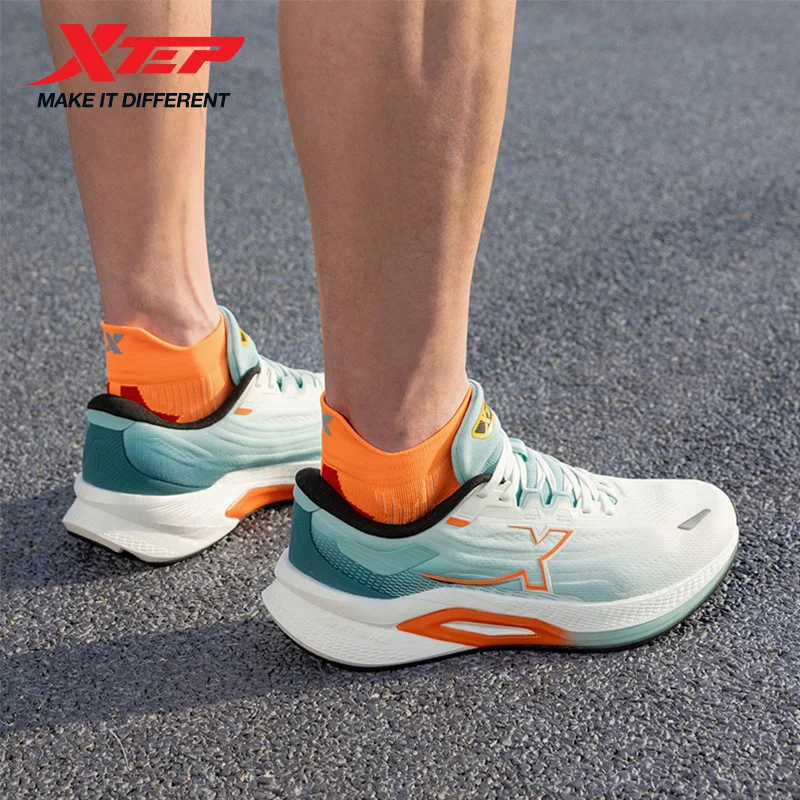Xtep Tancheng 2.0 Professional Running Shoes for Men 2025 Spring Shock-absorbing Rebound Mesh Breathable Sneakers 975119110020