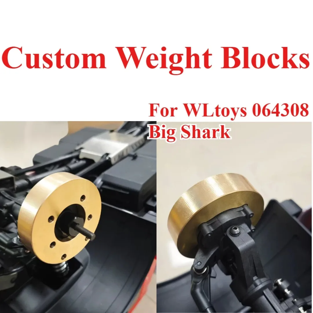 Custom Brass Counterweight Block For 1/6 CROSSRC EMO XX XXL WLtoys 064308 RC Crawler Balance Tuning Performance Upgrade Parts