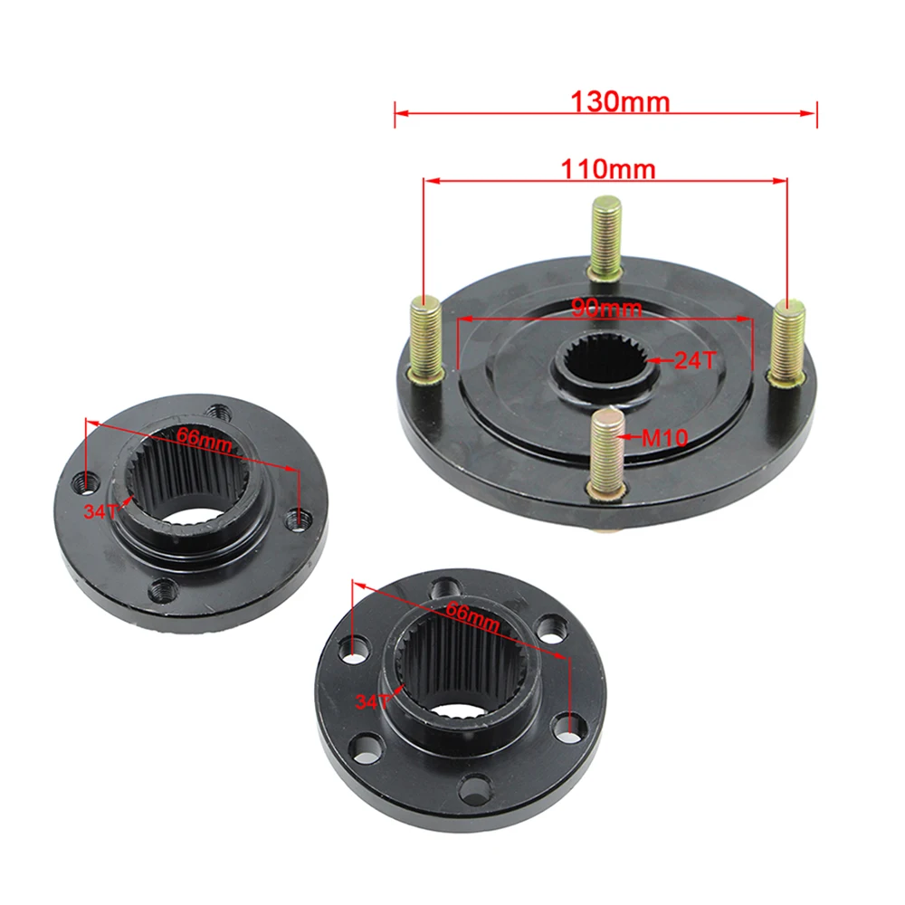 820mm Rear Axle Assembly 110mm*4 Stud Wheel Hub For China 150cc 200cc 250cc Electric ATV UTV Buggy Quad Bike Modification Parts