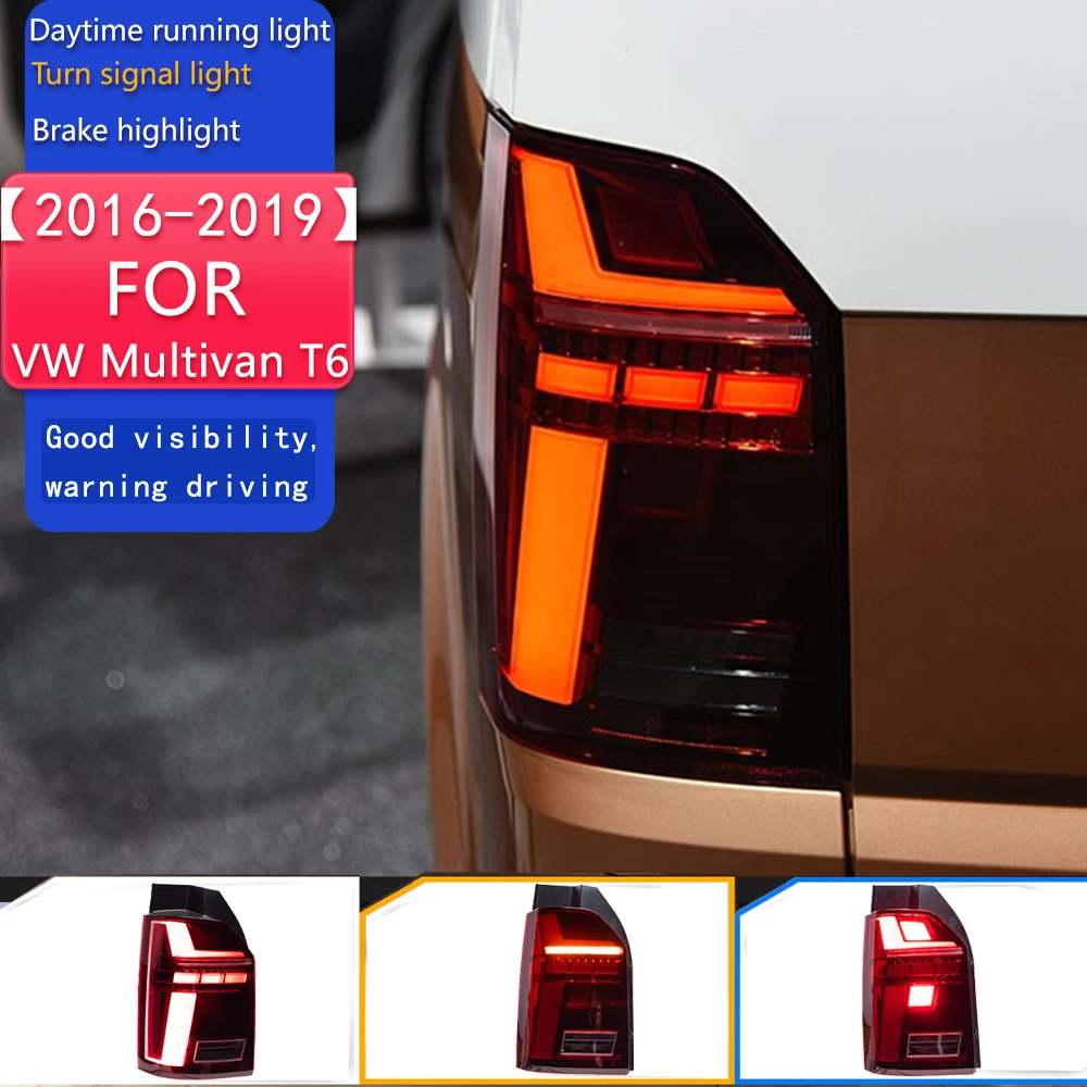 

Car Lights for VW Multivan T6 LED Tail Light 2016-2019 Rear Stop Lamp Animation Dynamic Signal DRL Reverse Auto Accessories