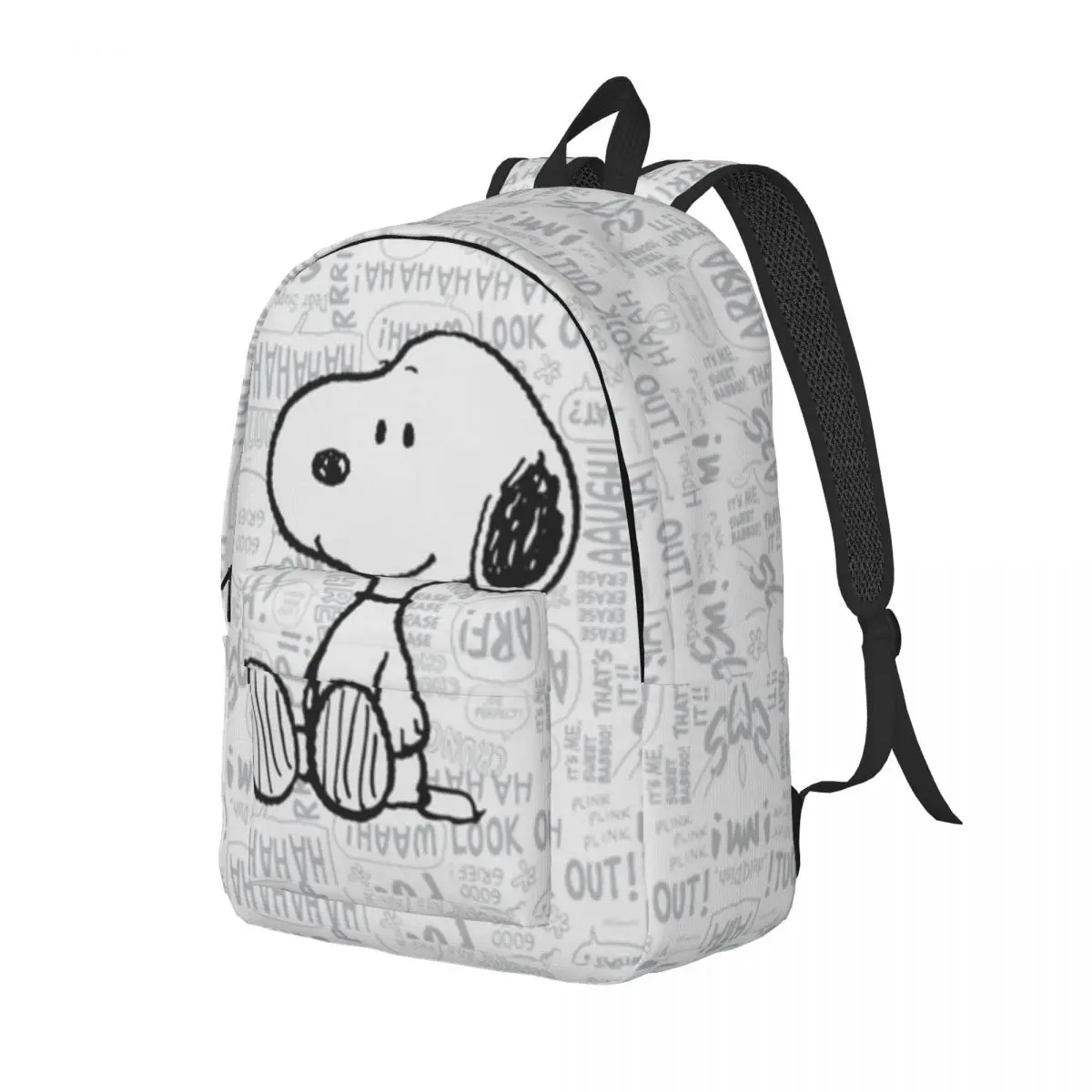 Легкий Повседневный школьный портфель Snoopy с принтом для школы, улицы, покупок, офиса 15,7 дюйма 17,7 дюйма