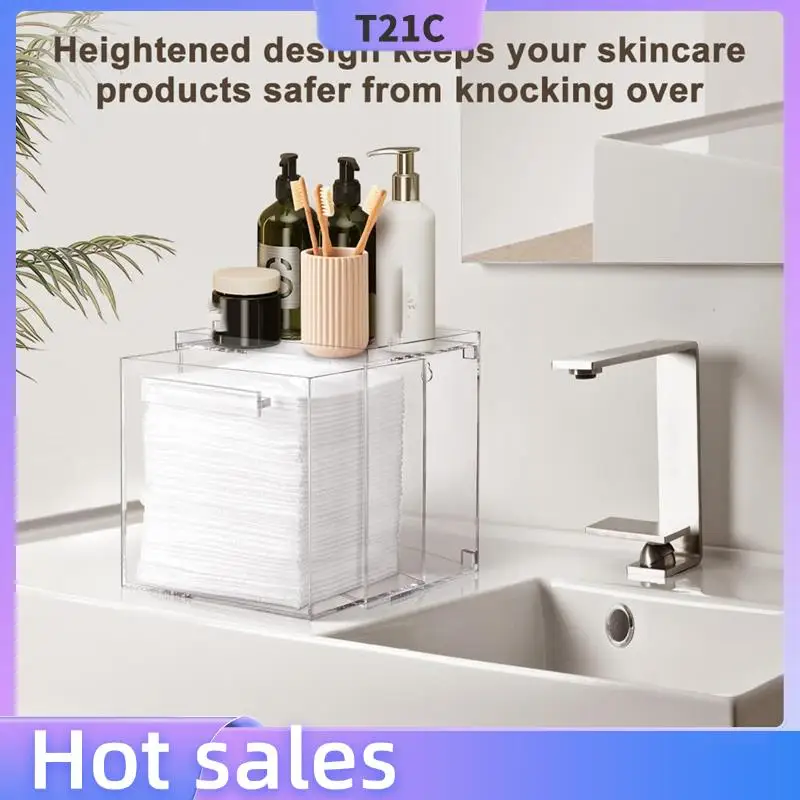 

T21C Акриловый контейнер для одноразовых полотенец для лица Clean Skin Club Clean Towel XL Совместимая коробка для хранения
