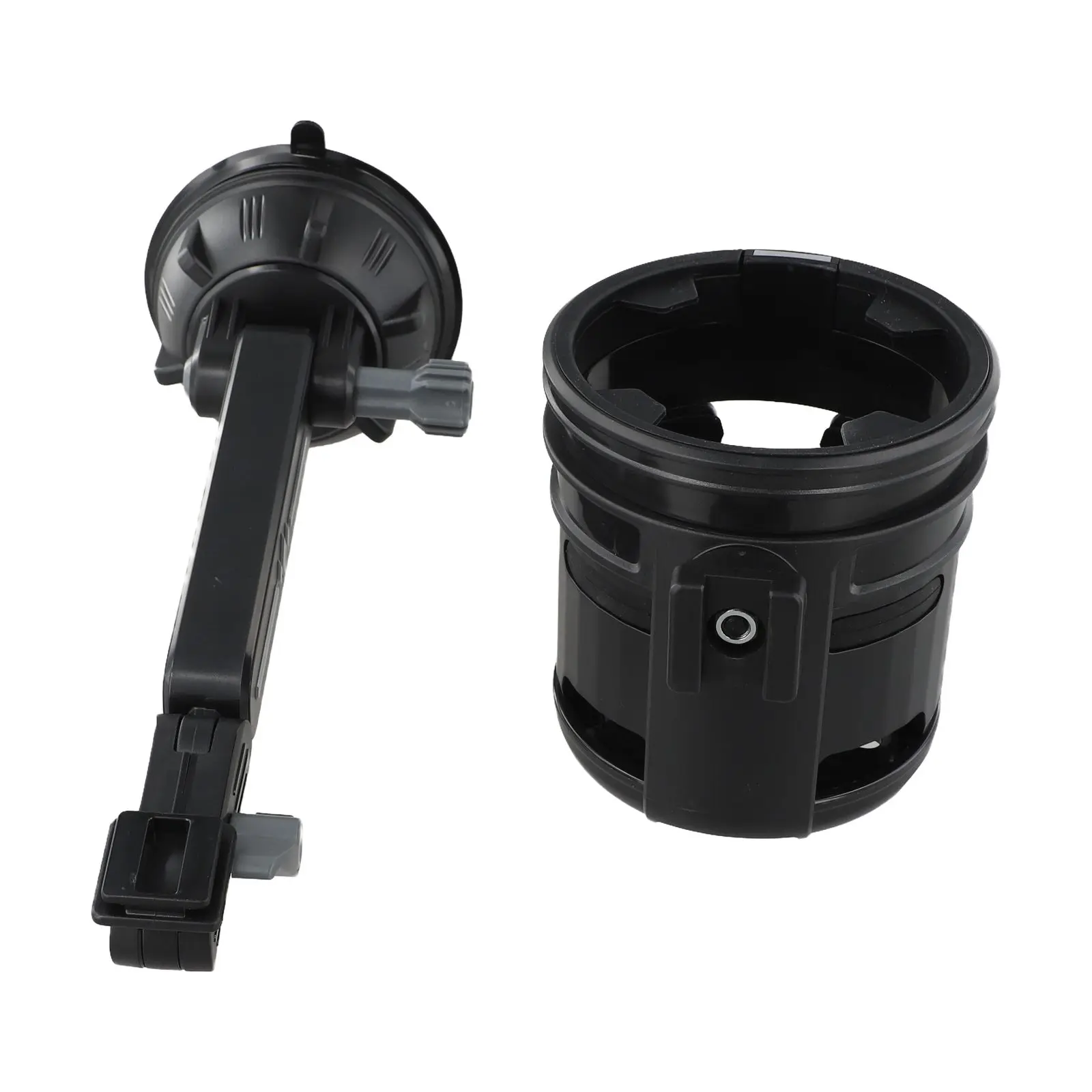 For Trucks For Boats Foldable Drink Holder Adjustable Drink Holder Black 360 Rotation Mechanism Anti-Slip Grips